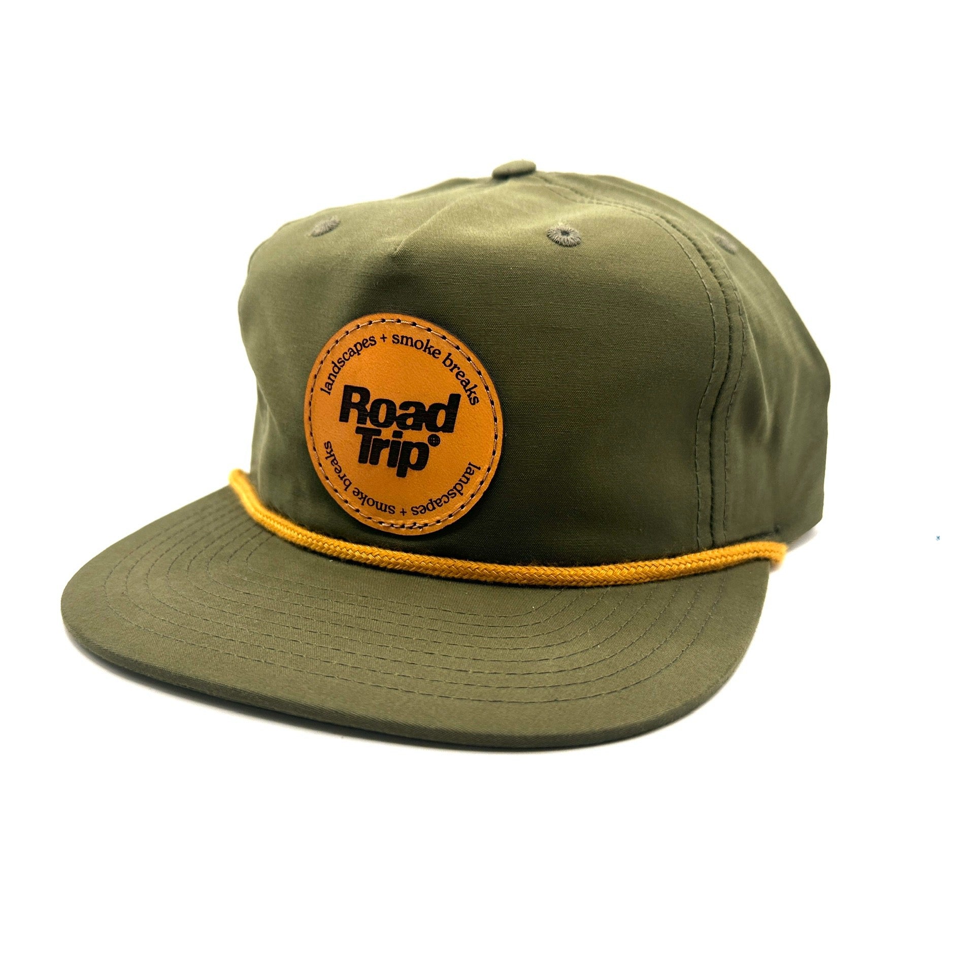 Nylon Snapback in Olive